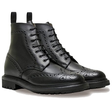 Sanders Oxford in black leather - Bradshaw & Lloyd